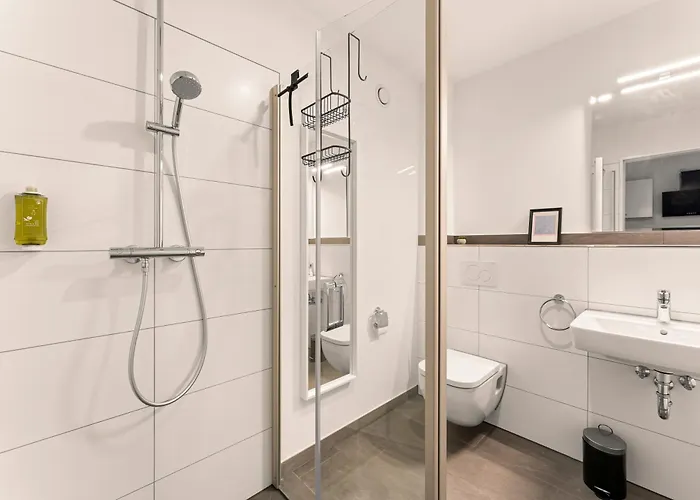 Modernes Am Gleispark Lejlighed *